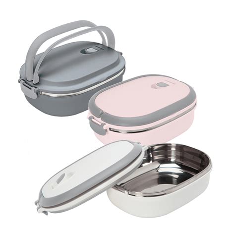 kitchen details stainless steel insulated lunch box tier|michaels stainless lunch box.